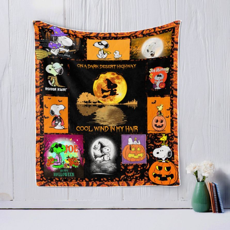 Snoopy Halloween Quilt Blanket
