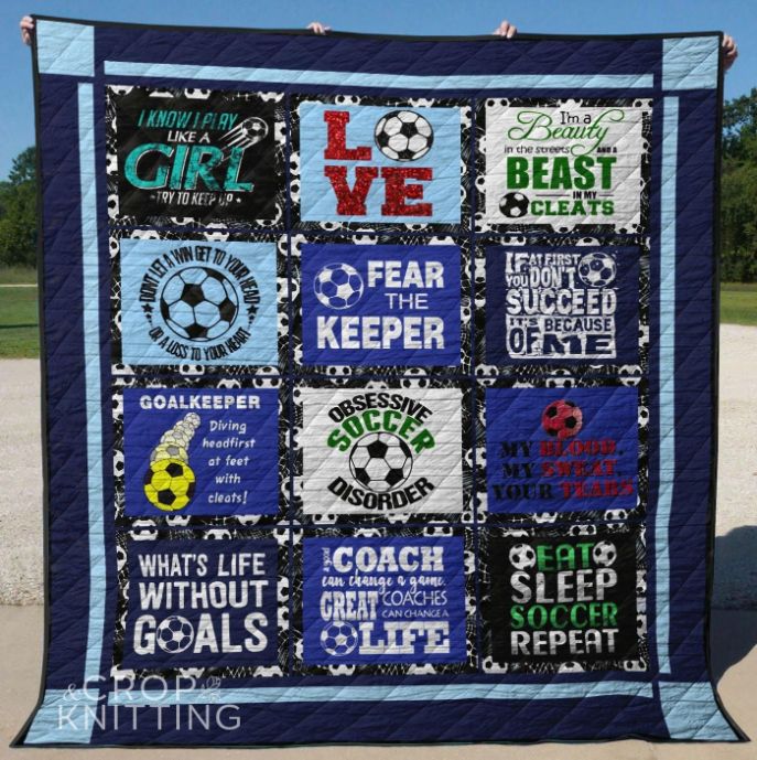Soccer I’m A Beauty In The Streets And A Beast In My Cleats Quilt Blanket Great Customized Blanket Gifts For Birthday Christmas Thanksgiving
