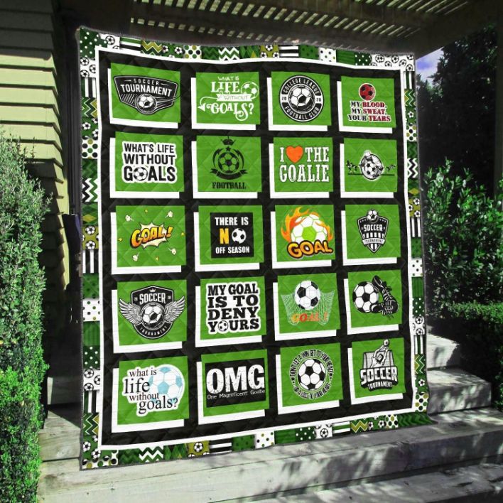 Soccer What’s Life Without Goal Quilt Blanket Great Customized Gifts For Birthday Christmas Thanksgiving Perfect Gifts For Soccer Lover