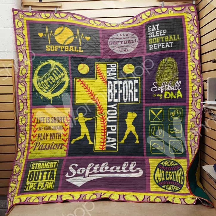 Softball Life Is Short Live Your Dreams Quilt Blanket Great Customized Gifts For Birthday Christmas Thanksgiving Perfect Gifts For Softball Lover