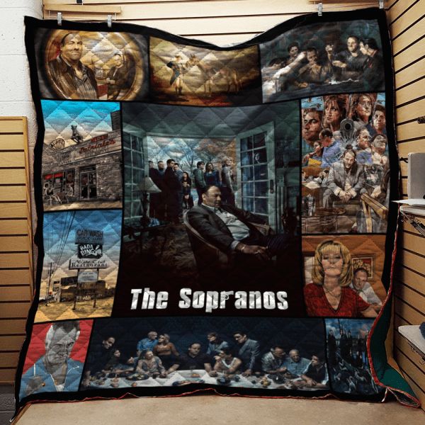 Sopranos Collage Quilt Blanket