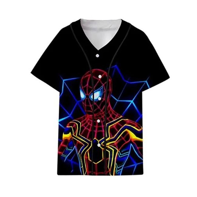 Spiderman Movies Neon 12345 Gift For Lover Baseball Jersey