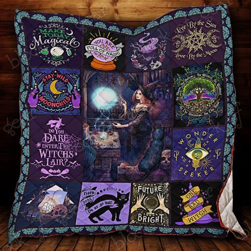 Spirit Of The Witch Make Today Magical Quilt Blanket Great Customized Blanket Gifts For Birthday Christmas Thanksgiving