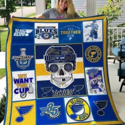 St. Louis Blues Quilt Blanket 04
