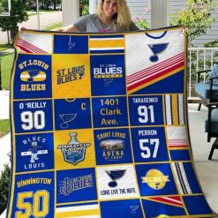 St. Louis Blues Quilt Blanket 05