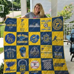 St. Louis Blues Quilt Blanket Ver 25