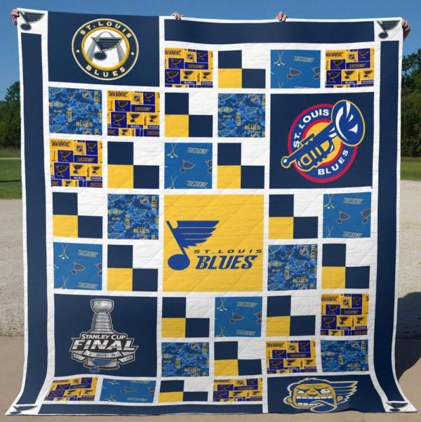 St. Louis Blues Quilt Blanket