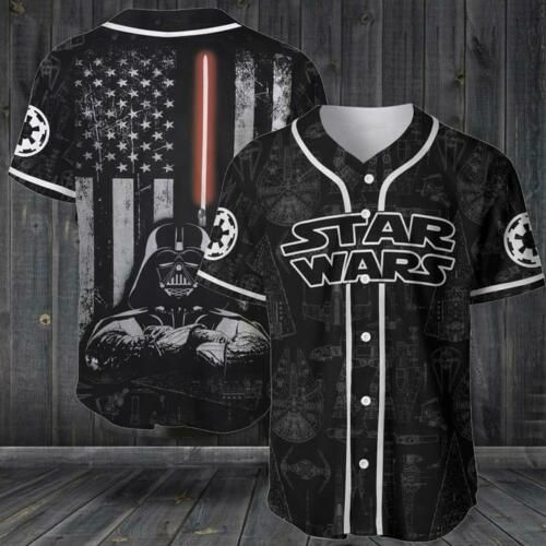 Star Wars Movies Us Flag 1111 Gift For Lover Baseball Jersey