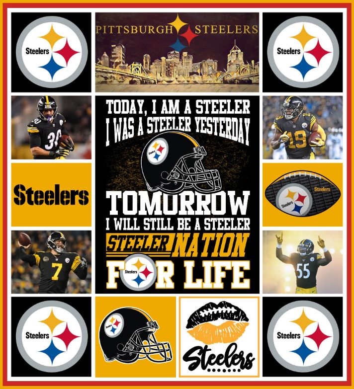 Pittsburgh Steelers quilt blanket 01 