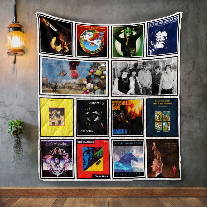 Steve Miller Band Album Covers Quilt Blanket