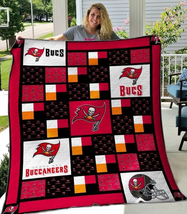 Tampa Bay Buccaneers Quilt Blanket 03 - Teeruto