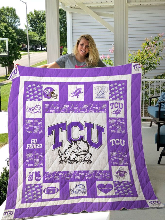 Tcu Horned Frogs Ver2 Quilt Blanket - Teeruto