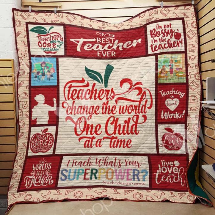Teacher Quilt Blanket