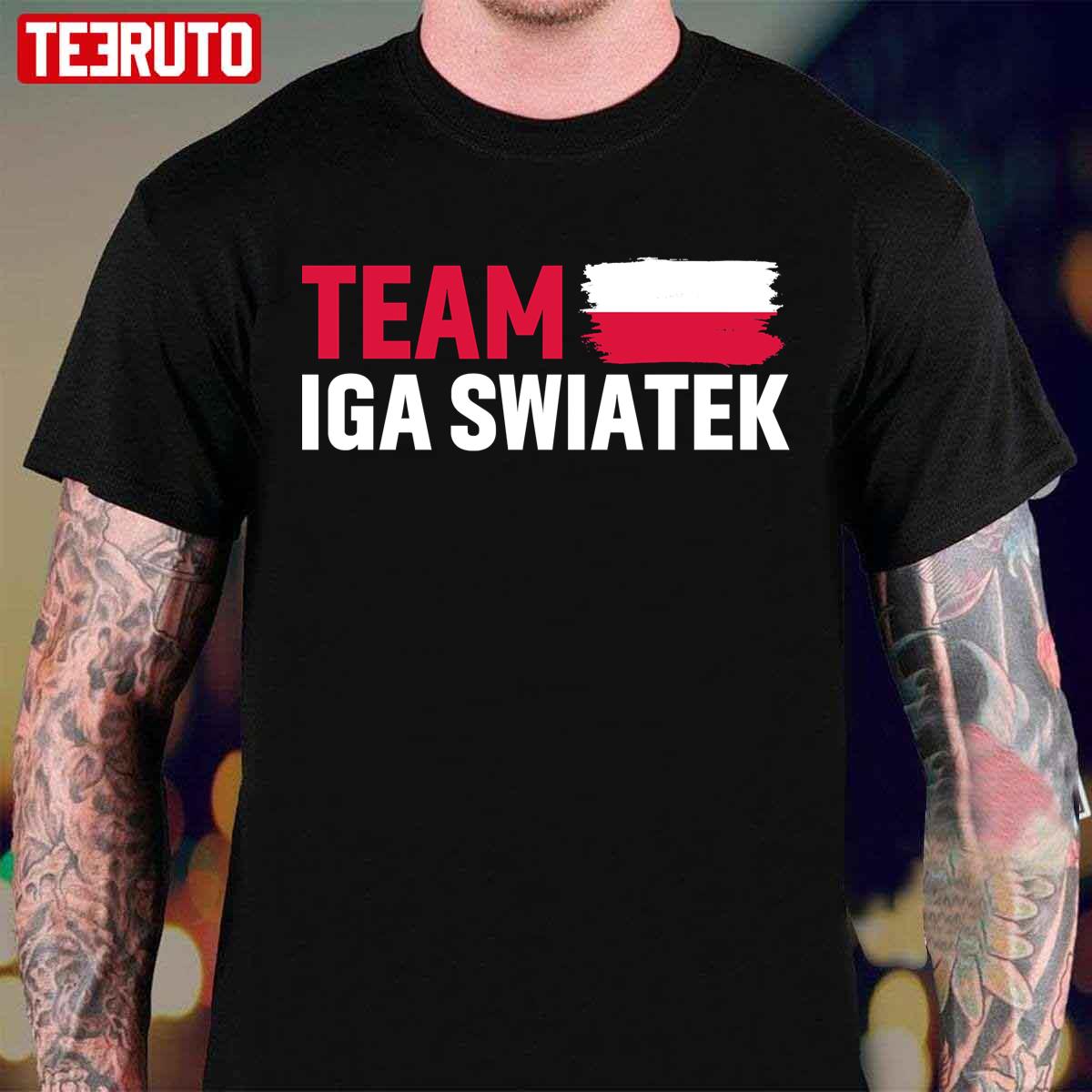 Team Iga Swiatek Poland Flag Unisex T-Shirt