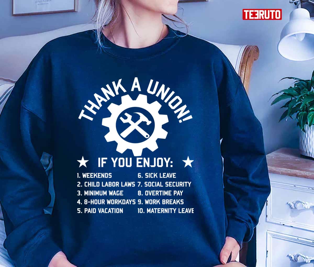 Thank A Union Labor Union Union Strong Pro Worker Industrial Workers Unisex T-Shirt