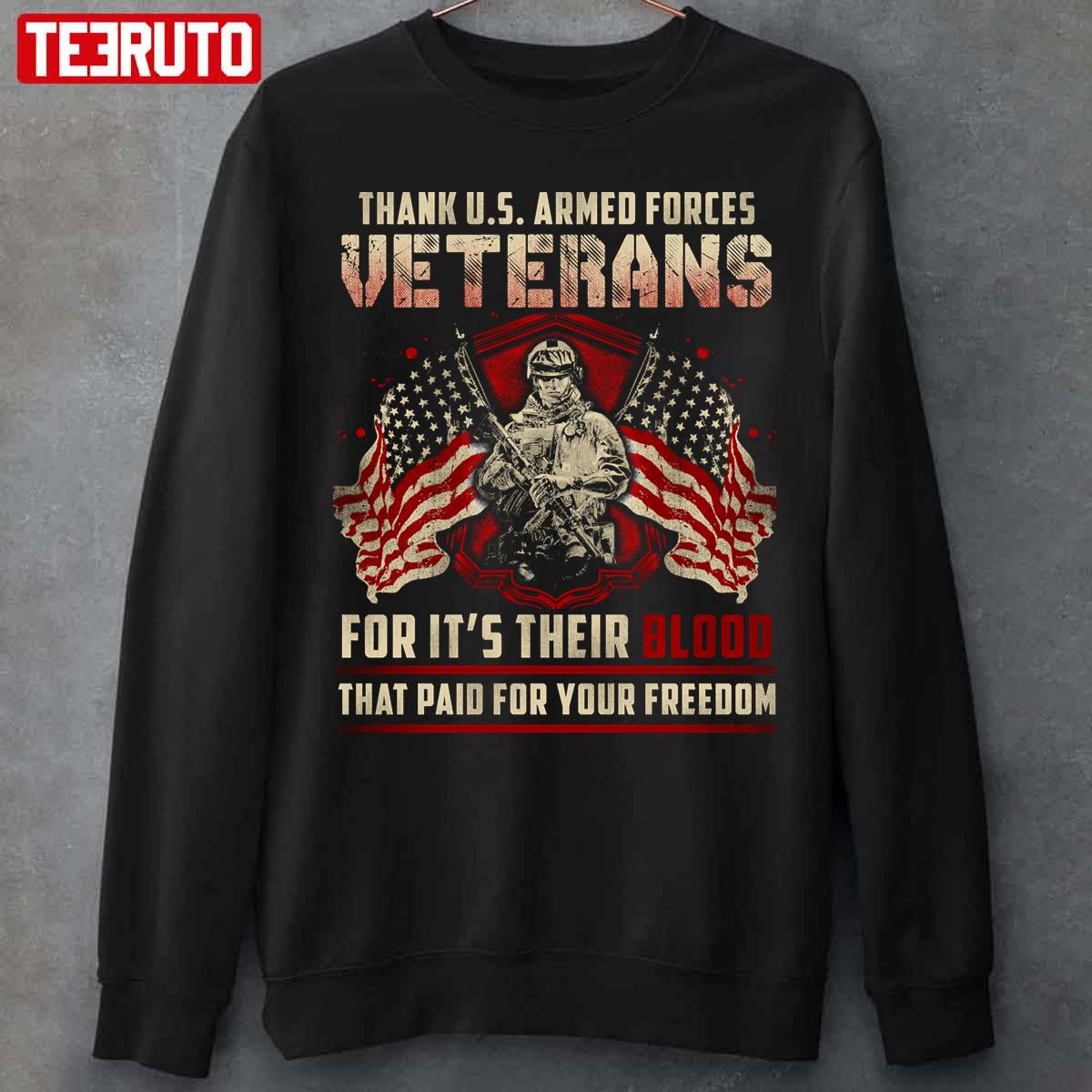 Thank US Armed Forces Veterans Unisex T-Shirt
