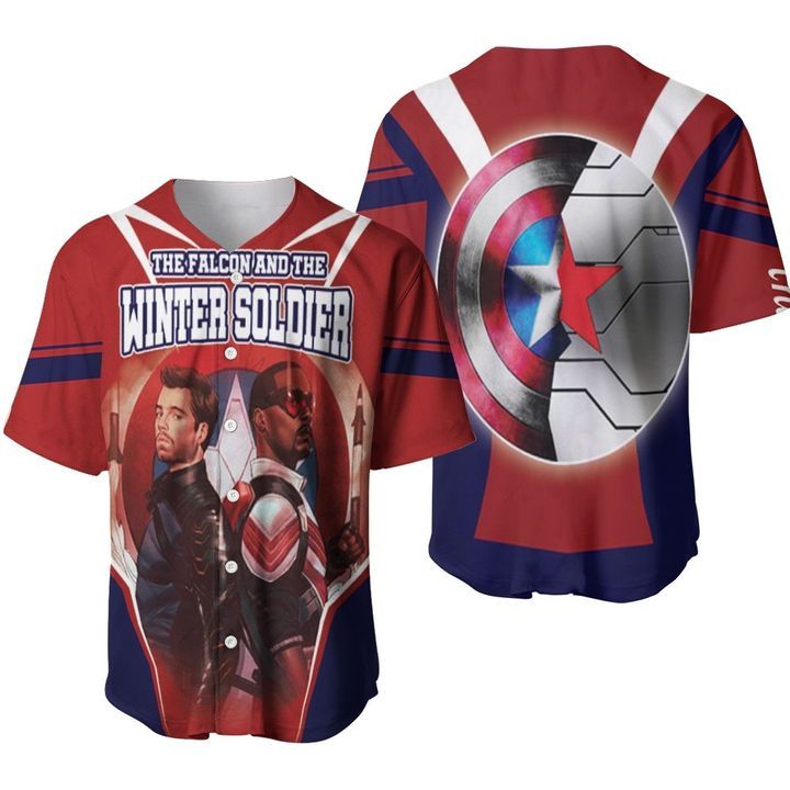 The Falcon And The Winter Soldier Marvel Movies 456 Gift For Lover Baseball Jersey