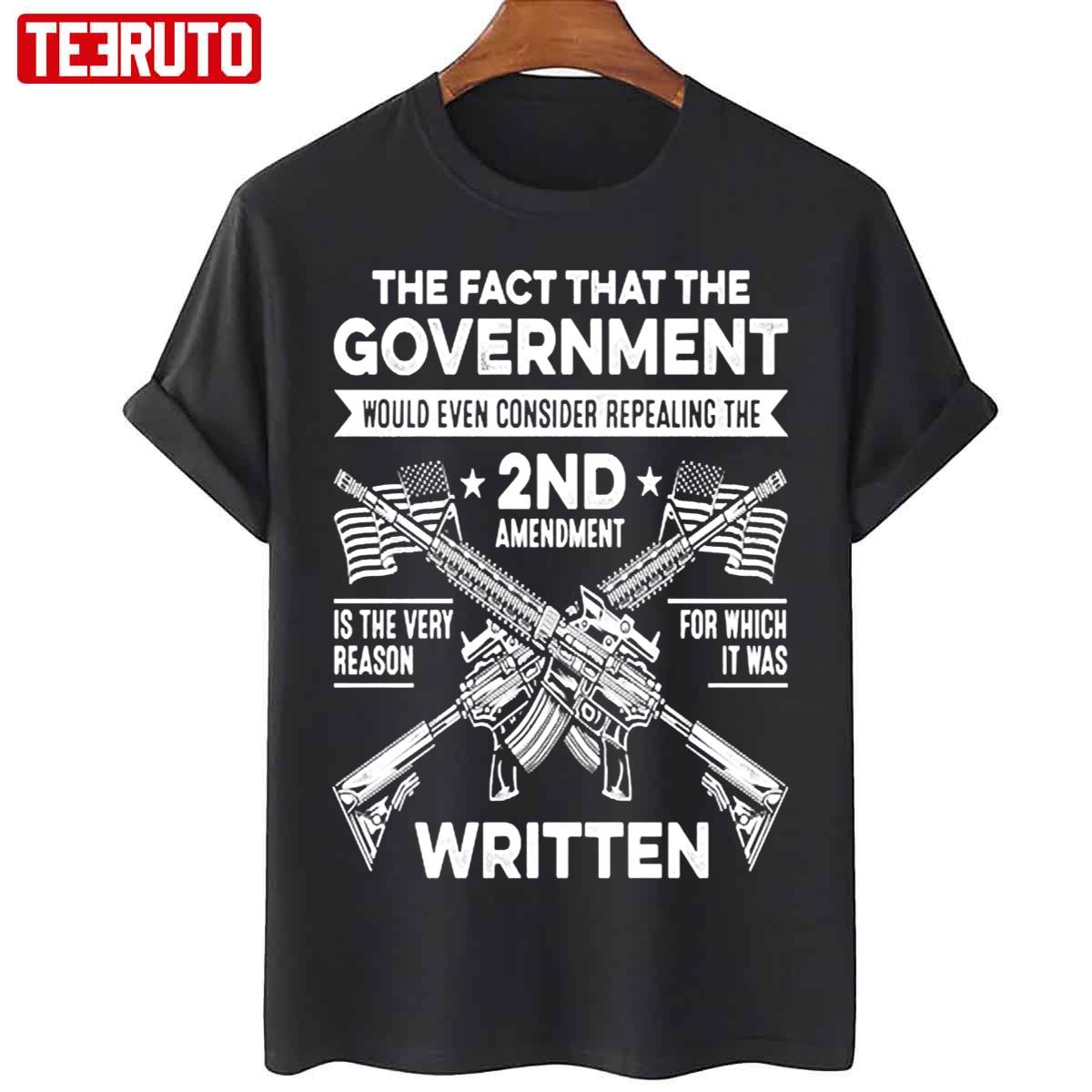 The Second Amendment Shall Not Be Infringed American Flag Freedom Unisex T-Shirt