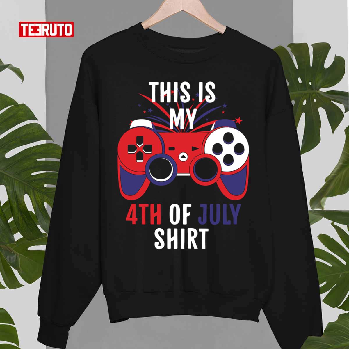 This Is My 4th Of July Video Game Controller Unisex T-Shirt