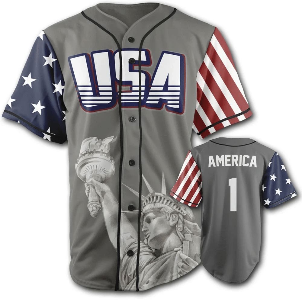 Usa Flag Statue Of Liberty 678 Gift For Lover Jersey