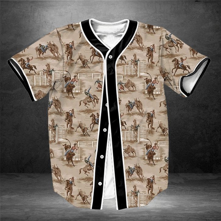 Vintage Cowboy Rodeo 1245 Gift For Lover Baseball Jersey