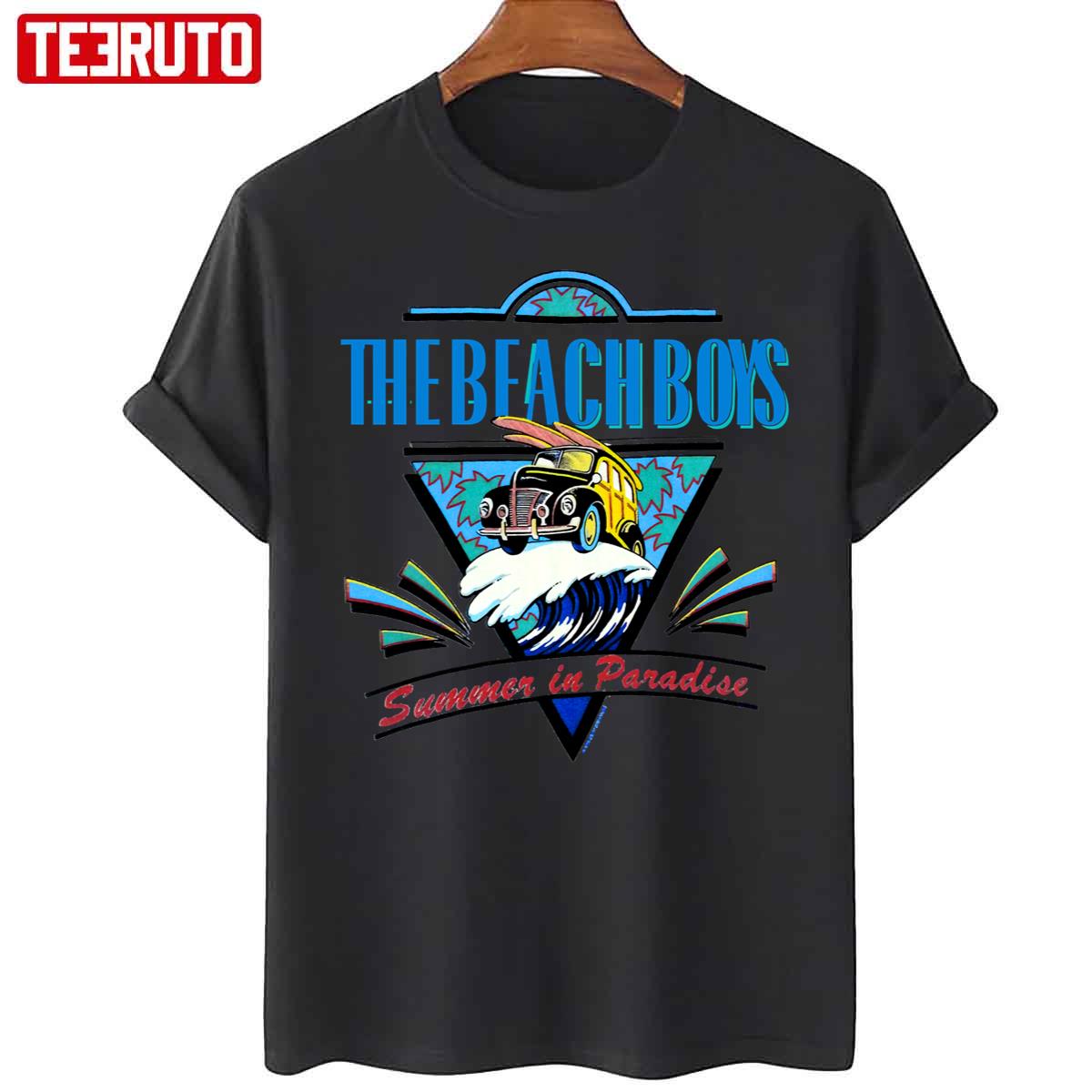 Vintage Rock Band Summer In Paradise Album 1993 The Beach Boys Unisex T-Shirt