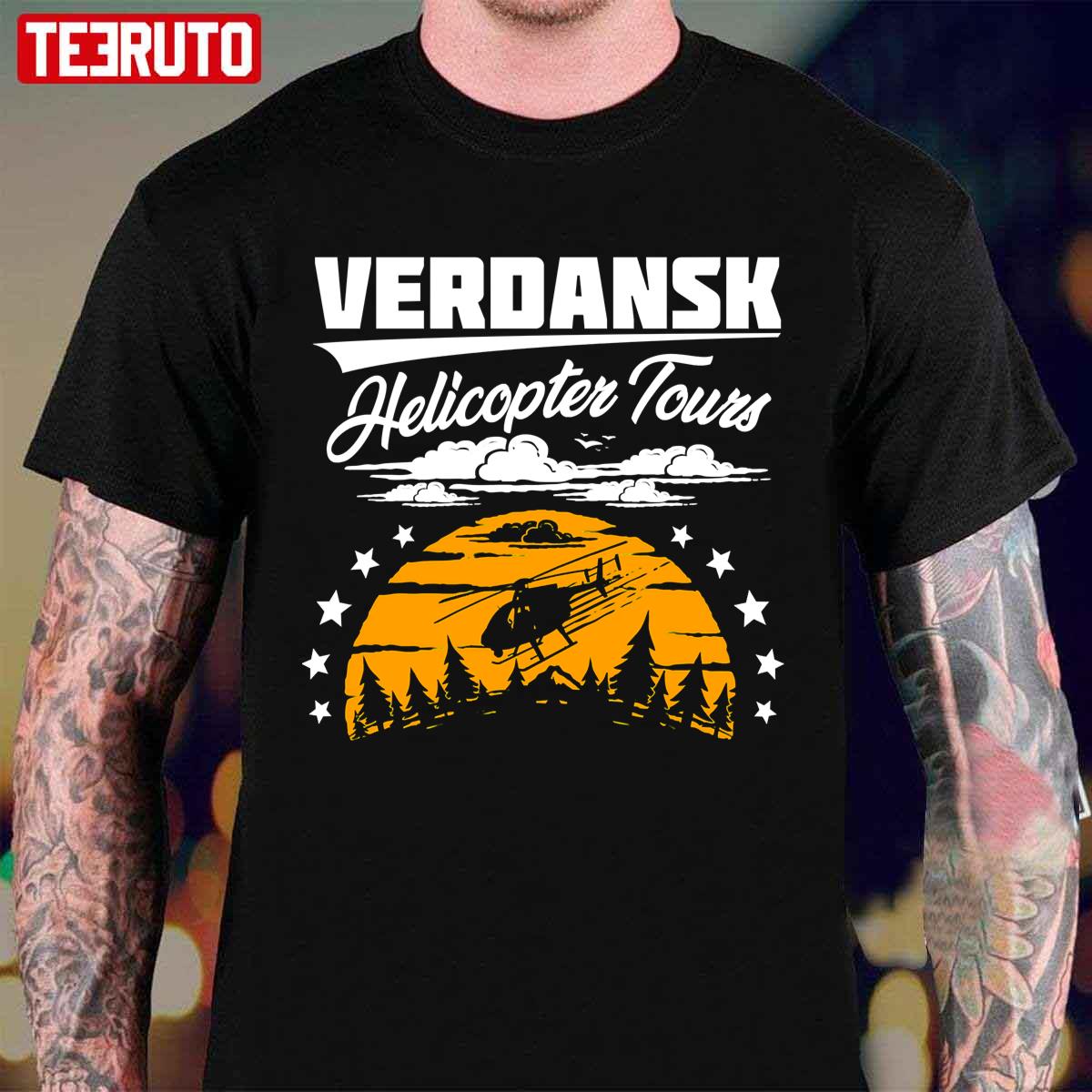 Warzoneverdansk Helicopter Tours Unisex T-Shirt