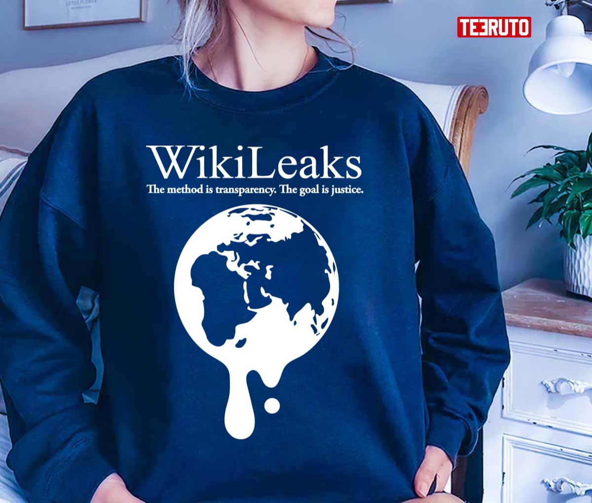 Wikileaks Dripping Globe Unisex T-Shirt