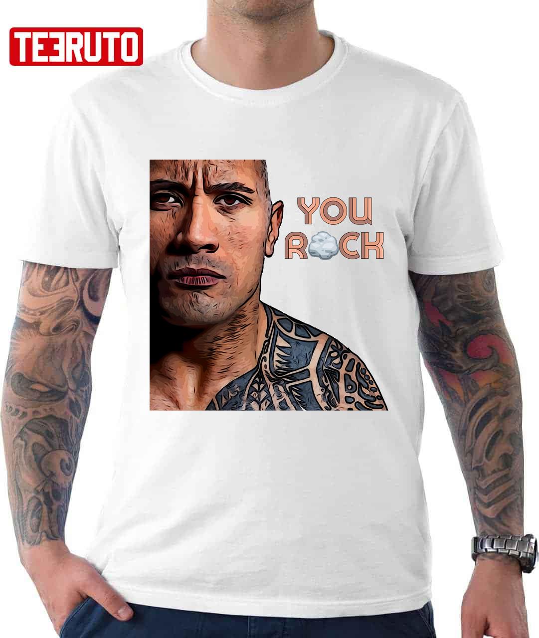 The Rock Meme T-Shirt plain T-Shirt short oversized t shirt Short t-shirt  clothes