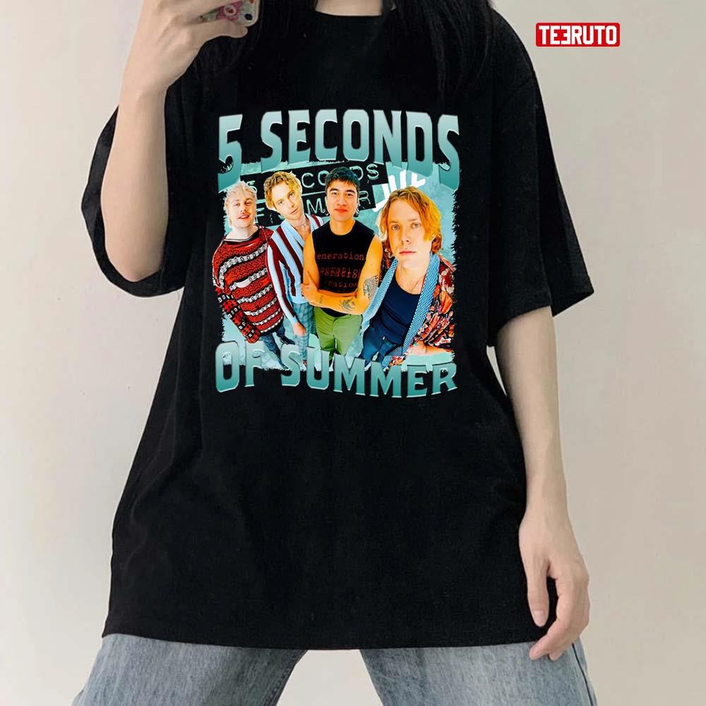 5 Seconds Of Summer Rock Band Vintage 90s Unisex T-Shirt