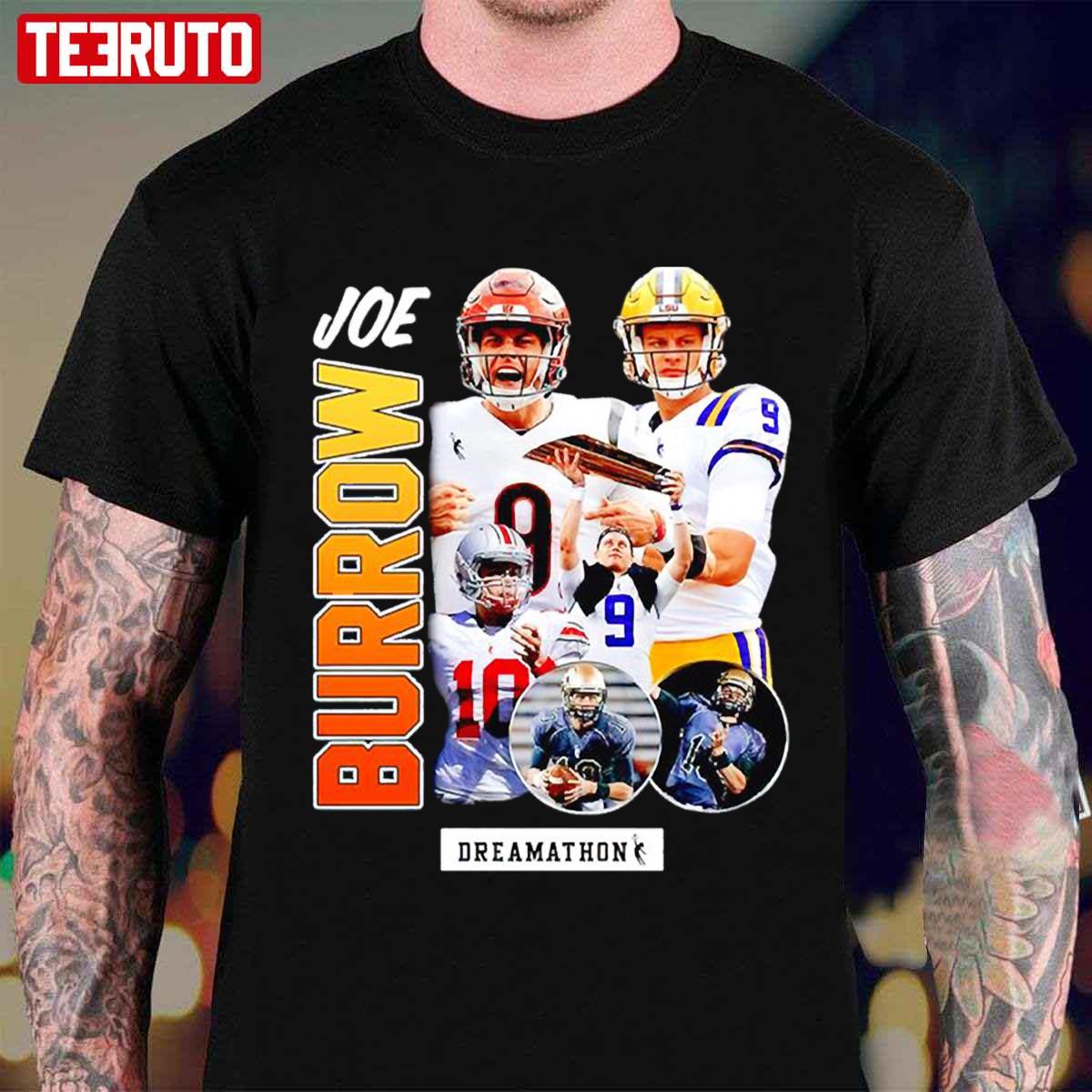 American Football Quarterback Joe Burrow 9 Unisex T-Shirt - Teeruto