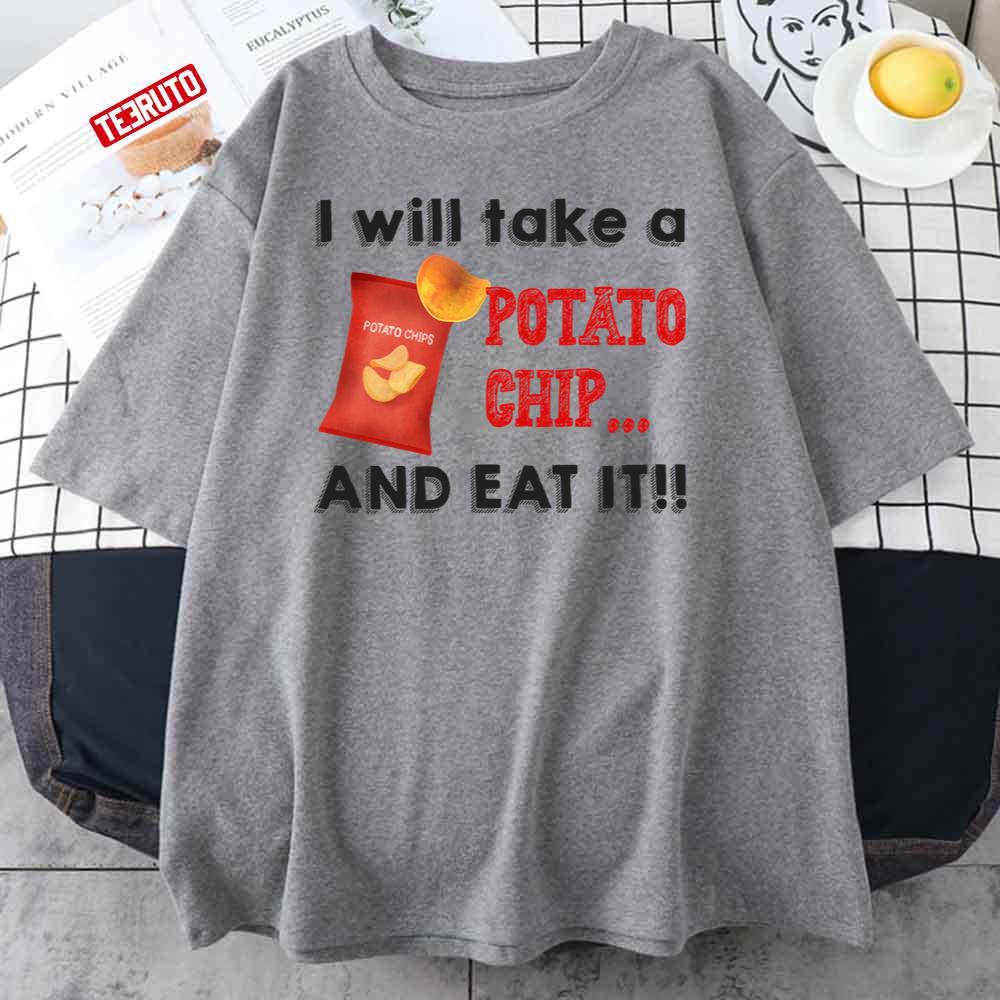 Anime Death NoteI Will Take A Potato Chip And Eat It Saying Unisex T-Shirt