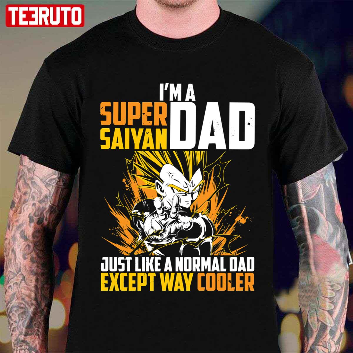 Anime Fans Super Saiyan Dad Vegeta Unisex T-Shirt
