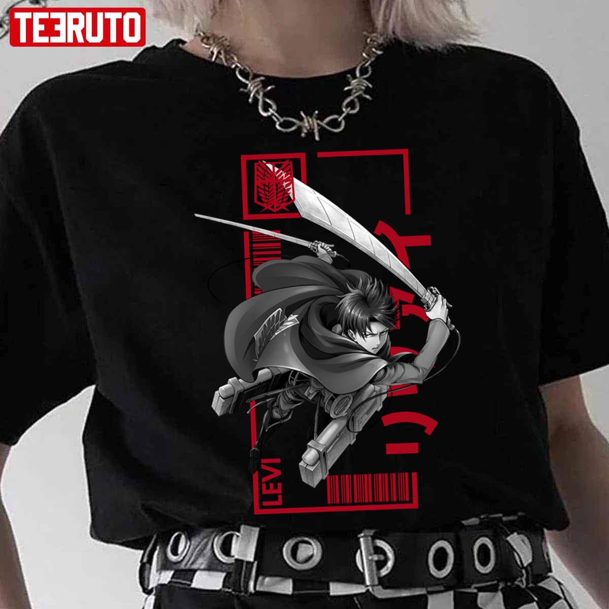 AOT Levi Ackerman Typography Unisex T-Shirt