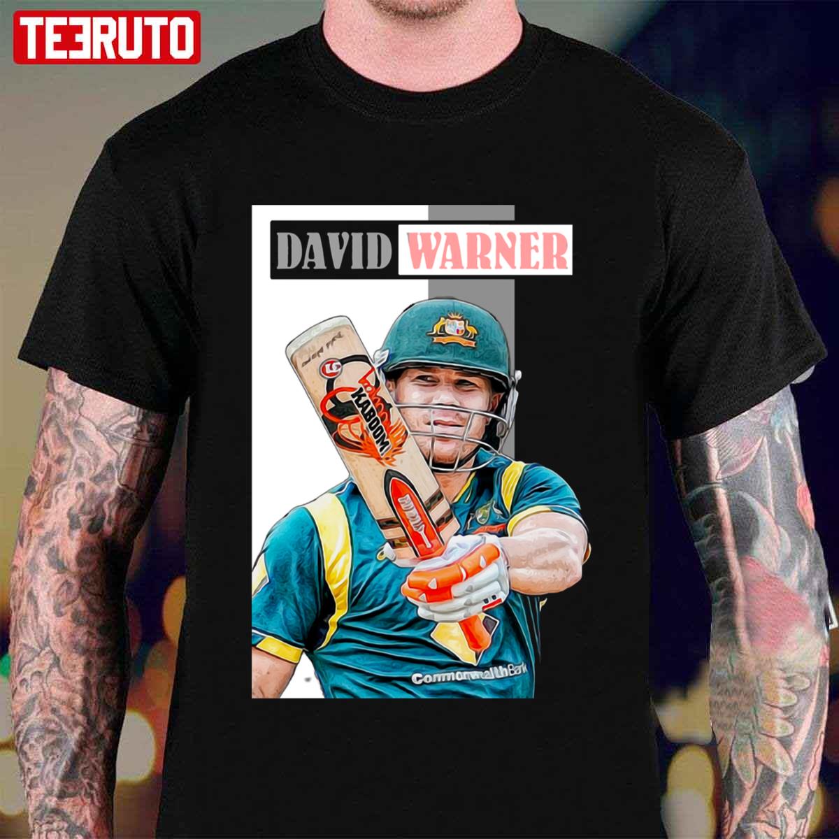 Australian Cricketer Warner The Backbone Of Playing Unisex T-Shirt