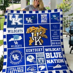 B240507 Quilt Blanket Kentucky Wildcat