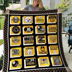 B300526 Quilt Blanket Pittsburgh Steelers