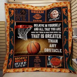 Basketball Never Stop Basketball Quilt Blanket DUP