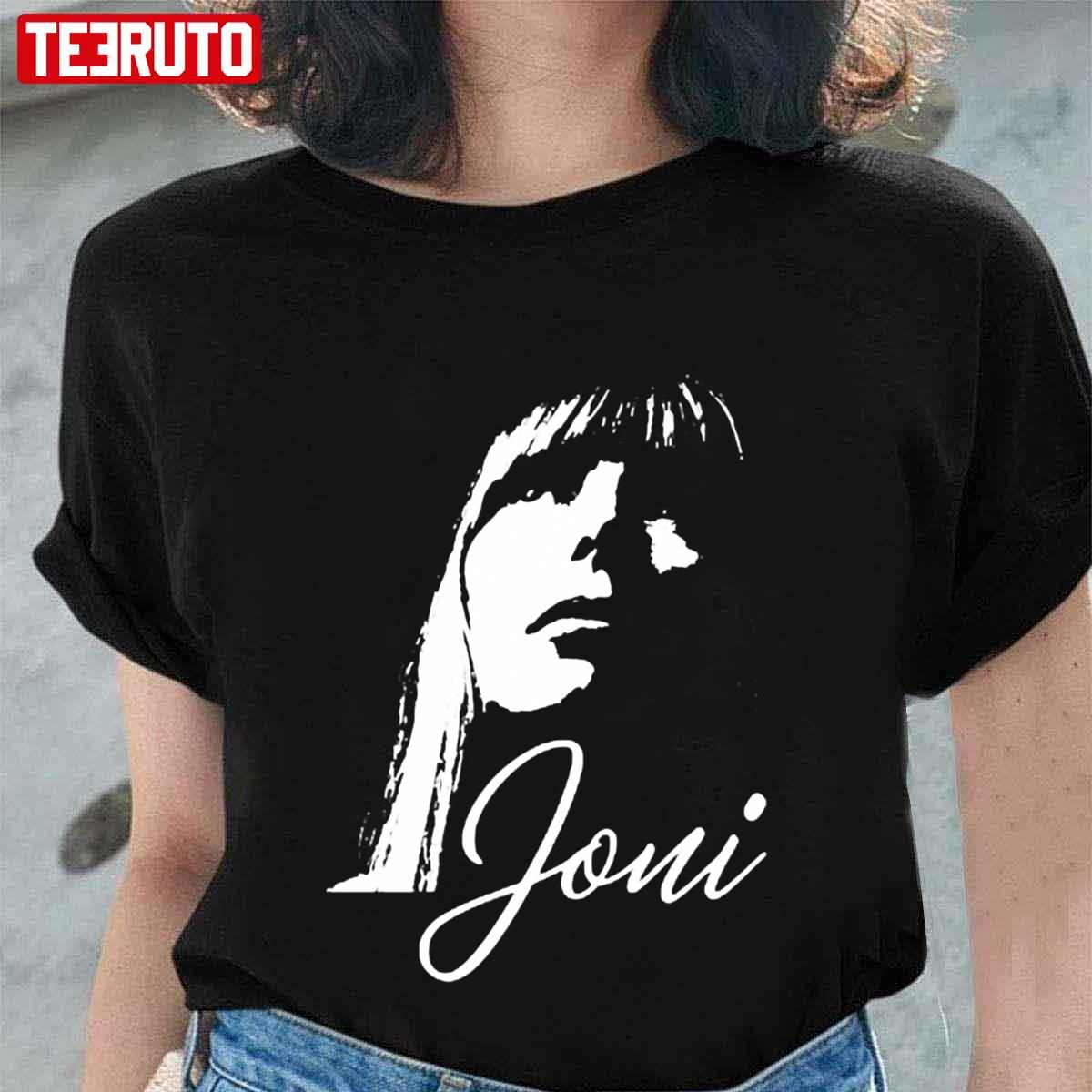 Black N White Art Of Young Joni Mitchell Unisex T-Shirt