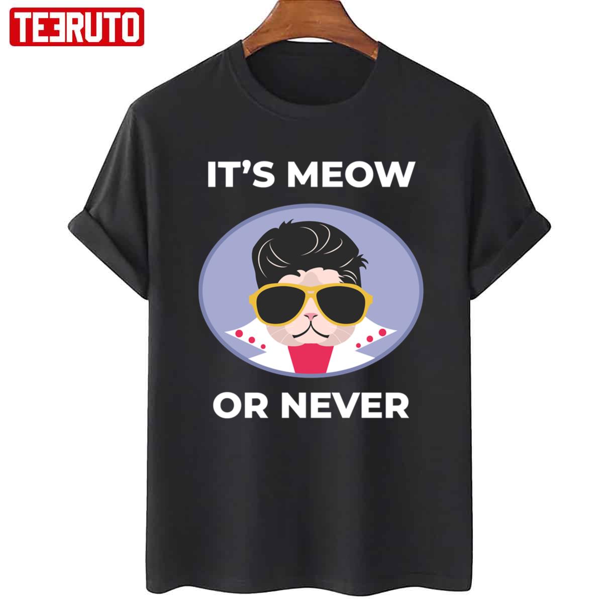 Cat Parody It’s Meow Or Never Elvis Presley Unisex T-Shirt