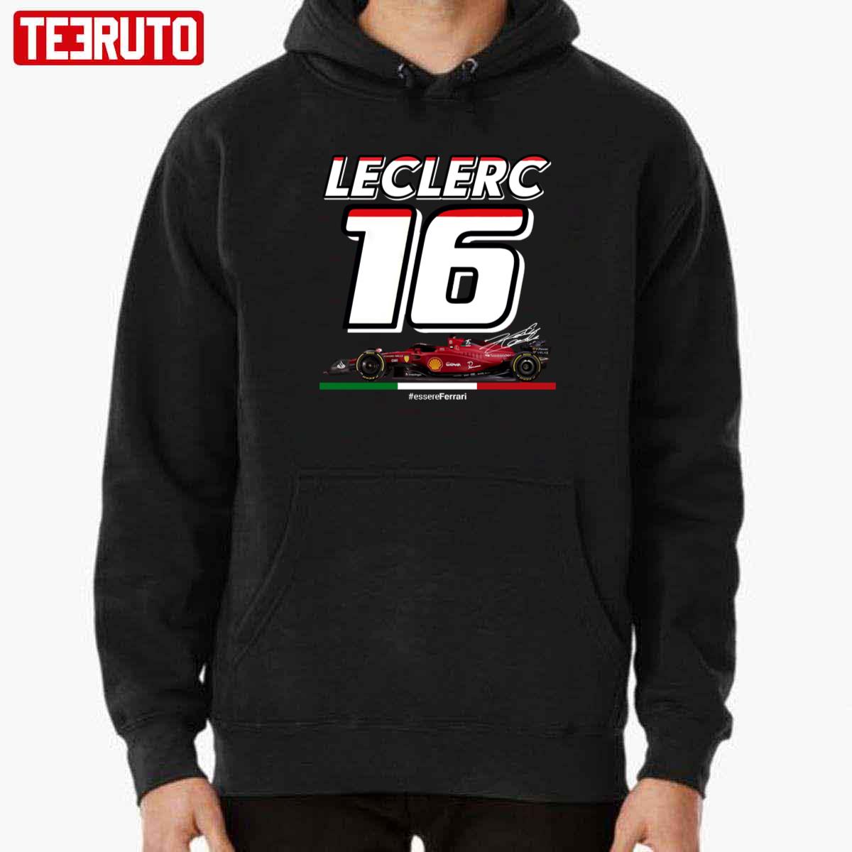 Scuderia Ferrari Team Formula 1 Charles Leclerc 16 T-Shirt - Teeholly