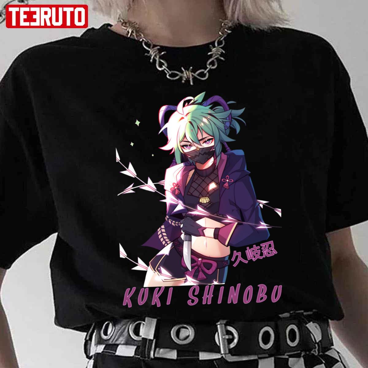 Chibi Kuki Shinobu Genshin Impact Unisex T-Shirt - Teeruto