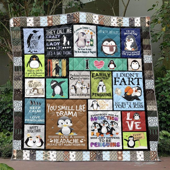 Crazy Penguin Quilt Blanket Th0207