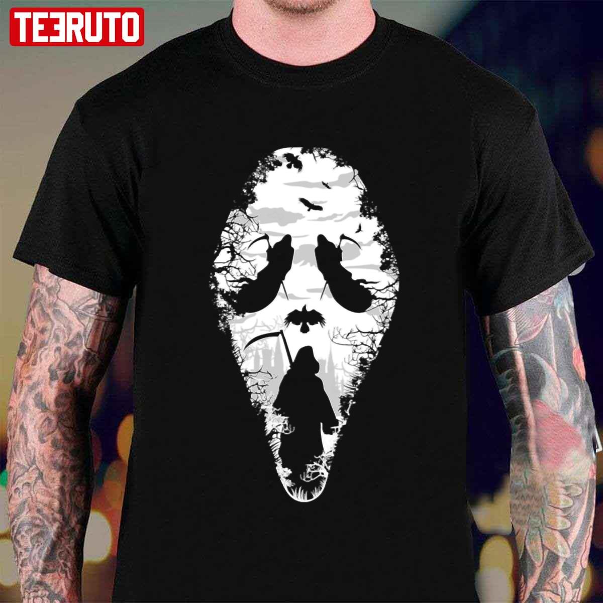 Creepy Halloween Scream Unisex T-Shirt Unisex T-Shirt