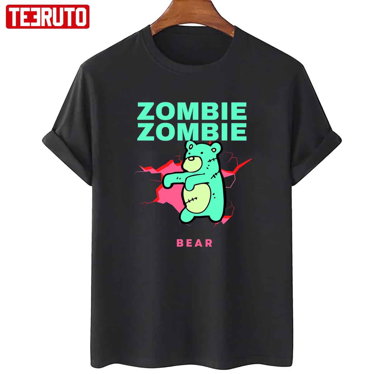 Cute Zombie Creepy Kawaii Teddy Bear Unisex T-Shirt