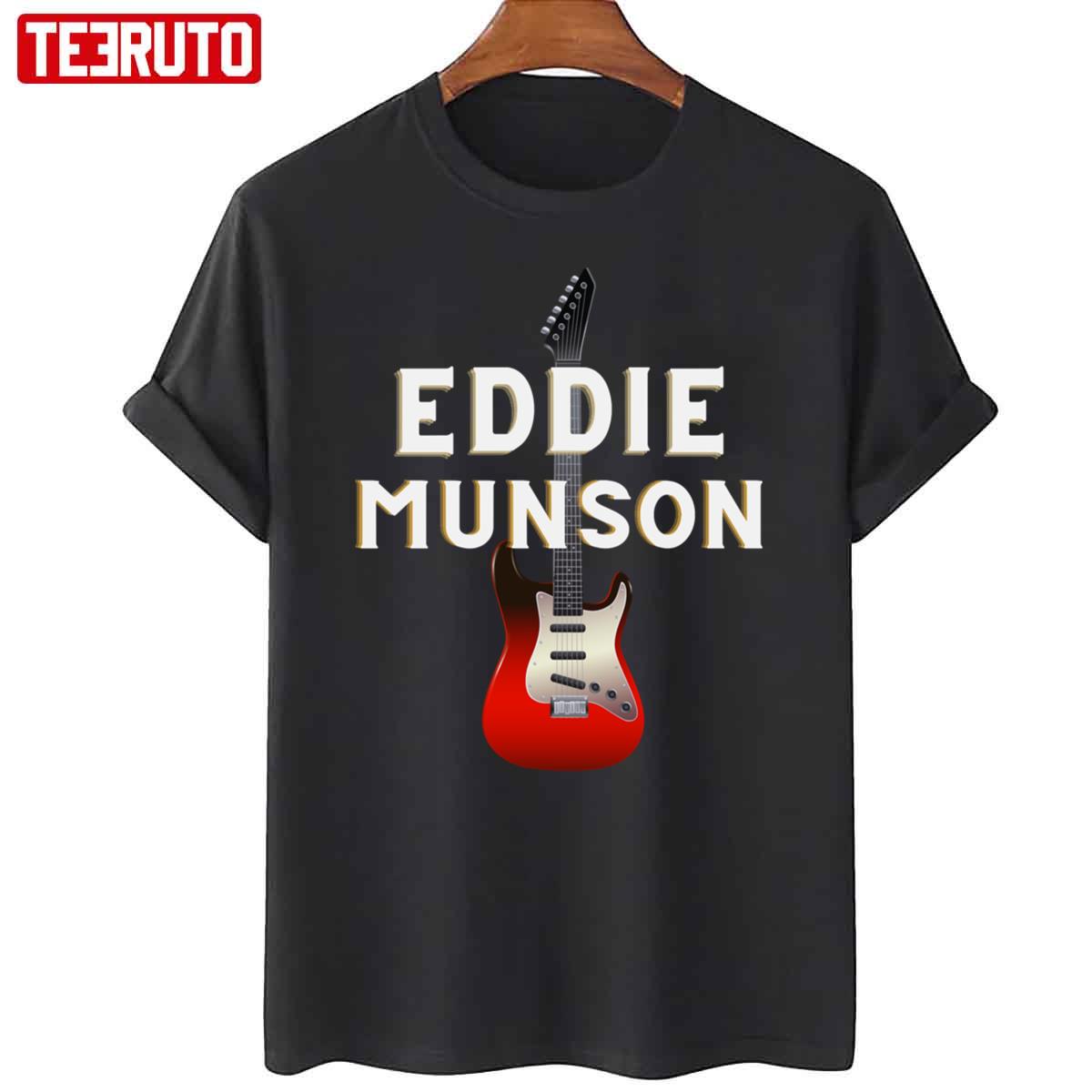Eddie Munson With His Guitar Design Unisex T-Shirt