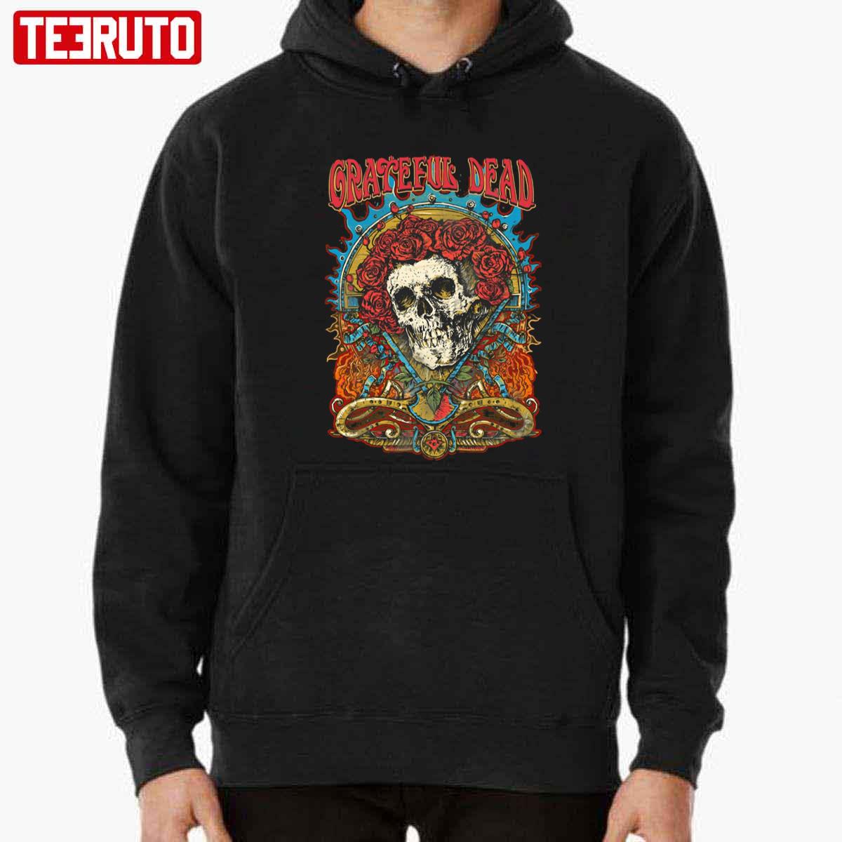 Flowering Dead Skeleton Grateful Dead Unisex T-Shirt - Teeruto