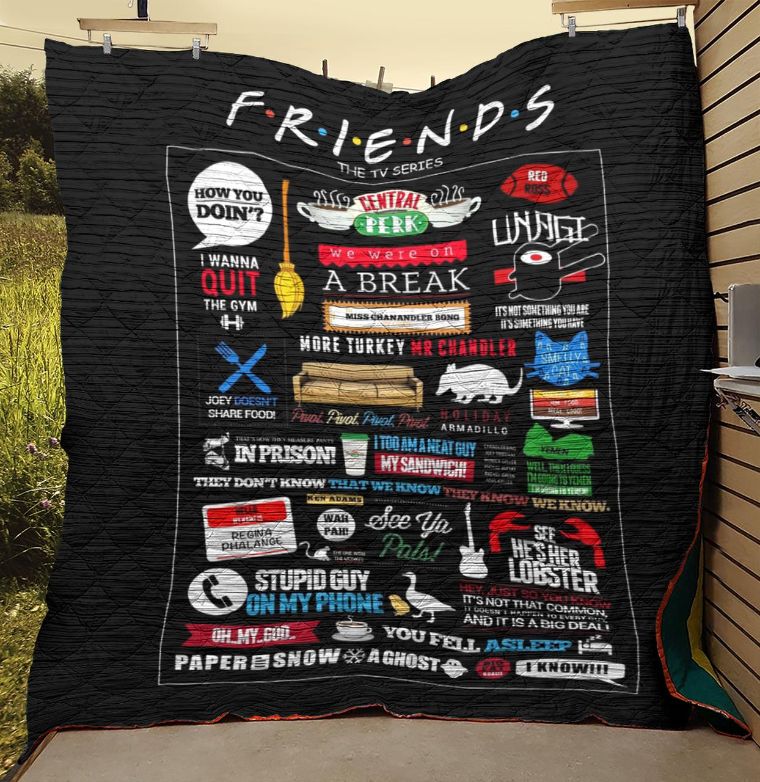 Friends Tv Show Quilt Blanket DUP Teeruto