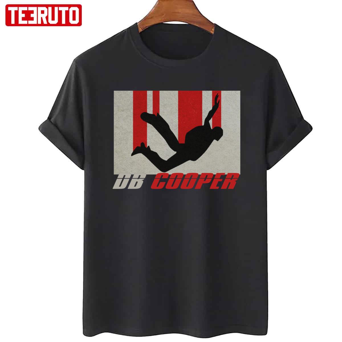 Funny Db Cooper Air Plane Skydiving Parachute Vintage Unisex T-Shirt