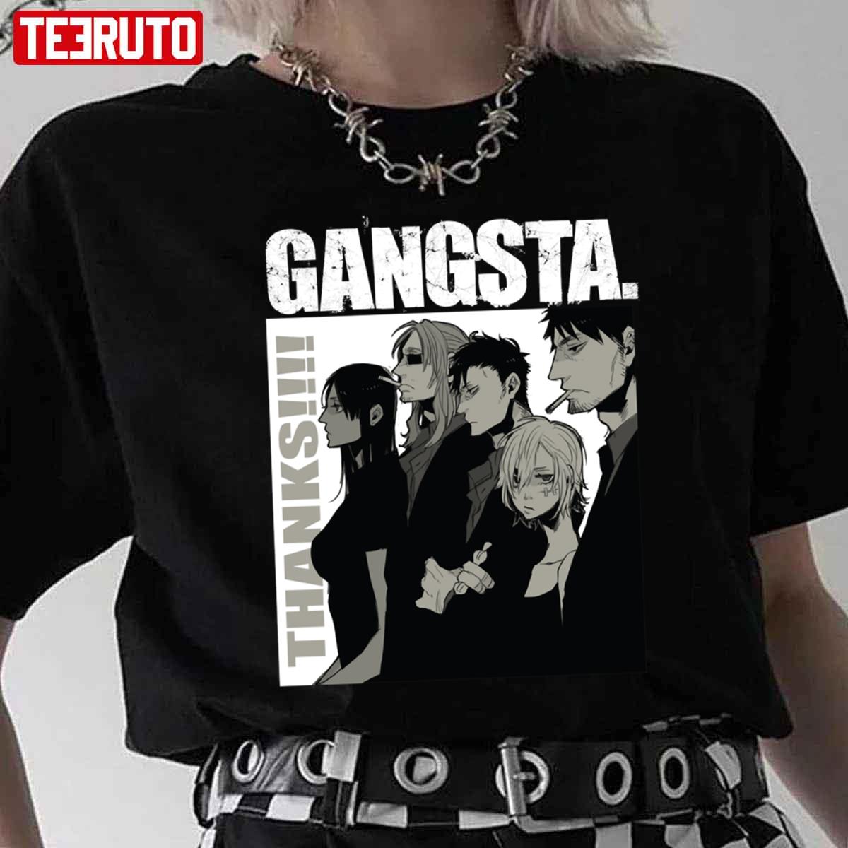Gangsta Squad Arigato Anime Manga Art Unisex T-Shirt - Teeruto